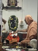 Purnahuti and Pujana by HH Swamiji at Shri Vishveshwara Venugopala Temple; Paduka Pujana (14 Feb 2026) Pictures Courtesy of Shri Shriram Shirali